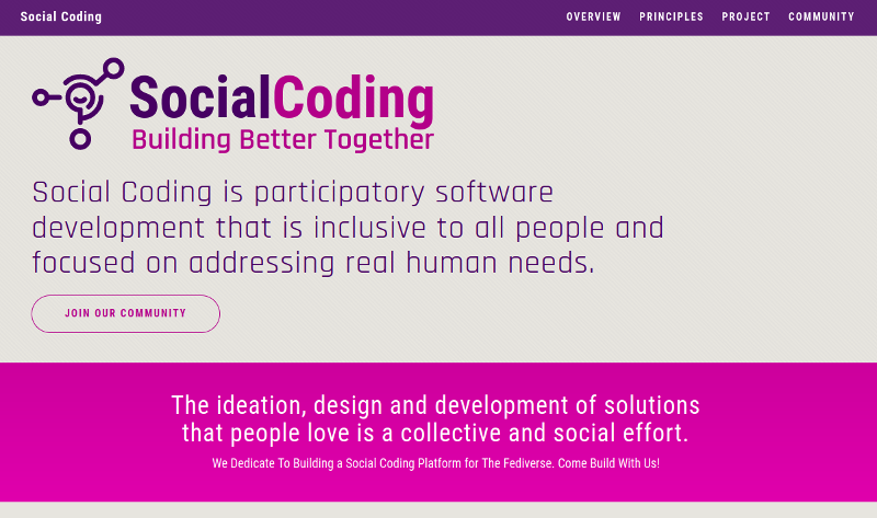 social-coding-site-snapshot
